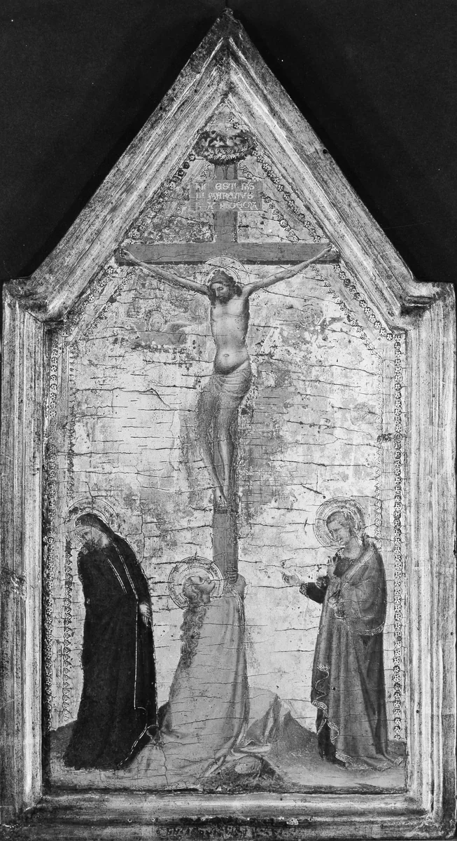 The Crucifixion by Bernardo Daddi, painting, 1327-1348
