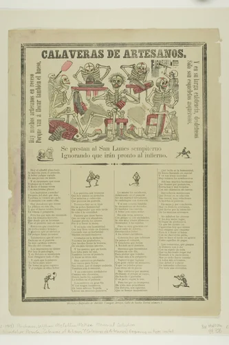 Calaveras of Artisans by José Guadalupe Posada, print, 1871-1913