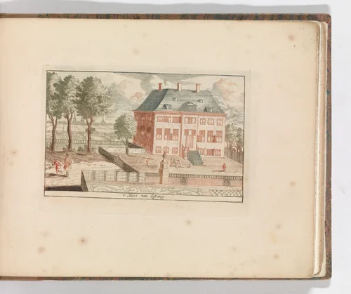 ' 't Huis van Spiring', in: Tooneel Der Voornaamste Nederlands Huizen, En Lust Hoven, Naar T Leven Afgebeeld by Carel Allard, book, 1660-1693