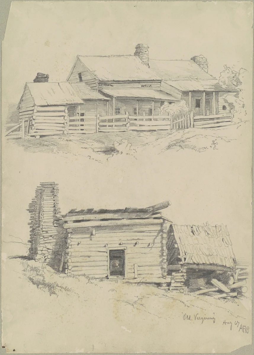 Old Virginny by Andrew Fisher Bunner, drawing, 1867