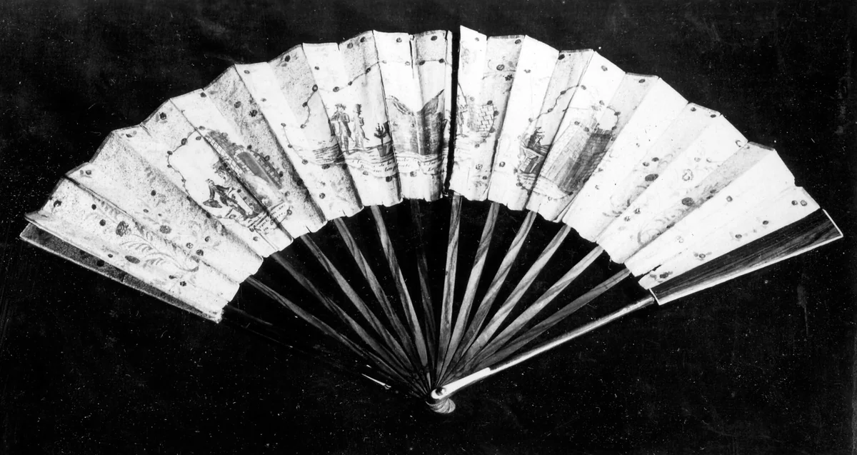 Fan by France, textile, 1770-1800