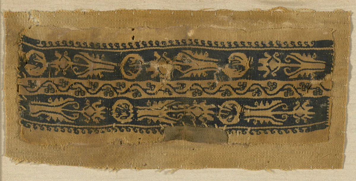 Cuff Band by Coptic Egypt, textile, 401-600