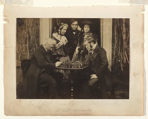 Chess Players by Henry Maull, photograph, 1850-1859
