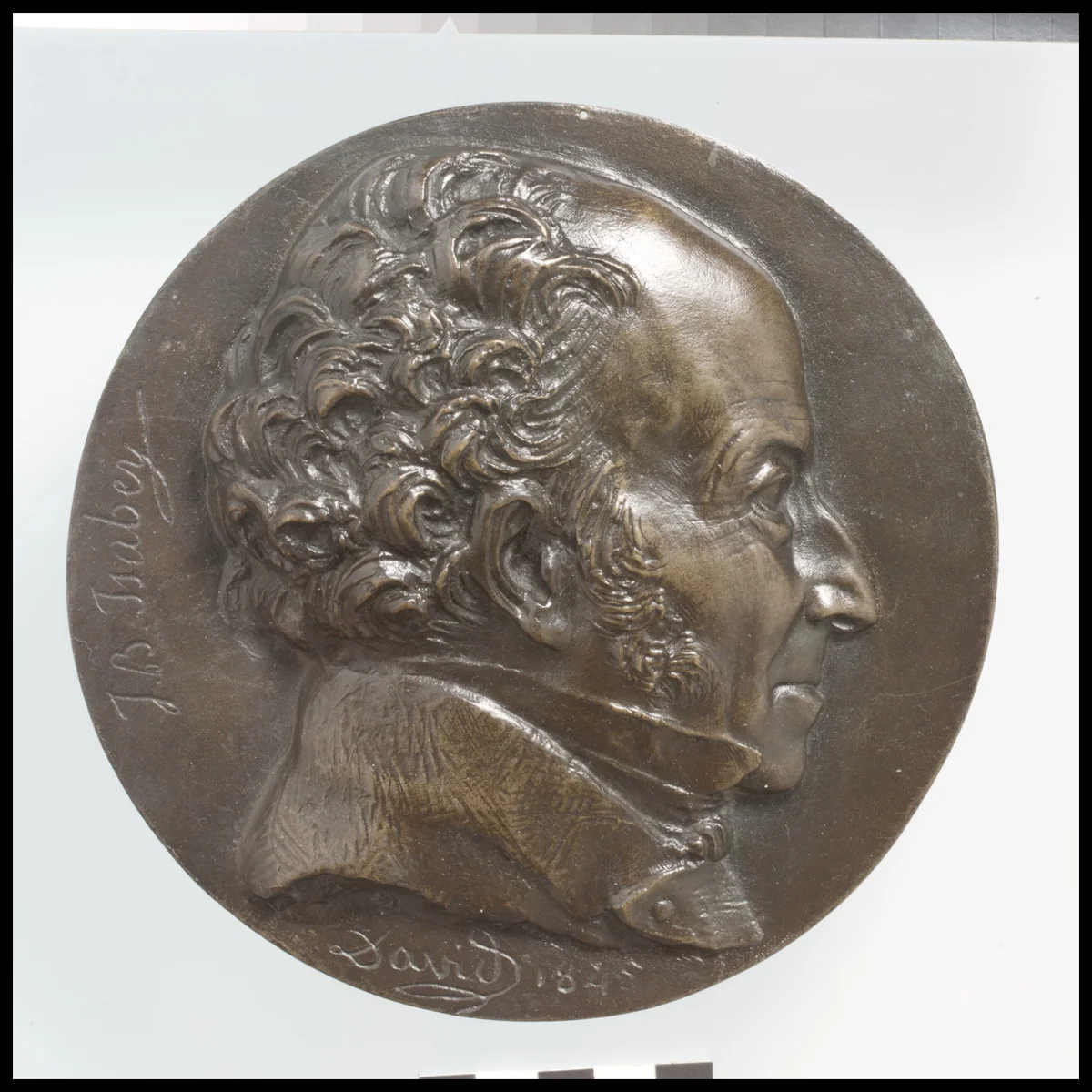 Jean-Baptiste Isabey by Pierre-Jean David d'Angers, metalwork, 1845-1857