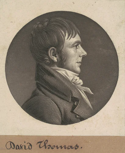 David Thomas by Charles B. J. Févret de Saint-Mémin, print, 1807