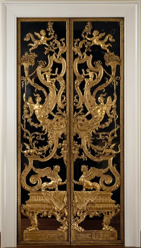 Pair of mirrored double doors by Lorenzo de' Ferrari, other, 1738-1749