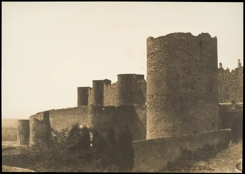 The Ramparts of Carcassonne by Gustave Le Gray, photograph, 1851