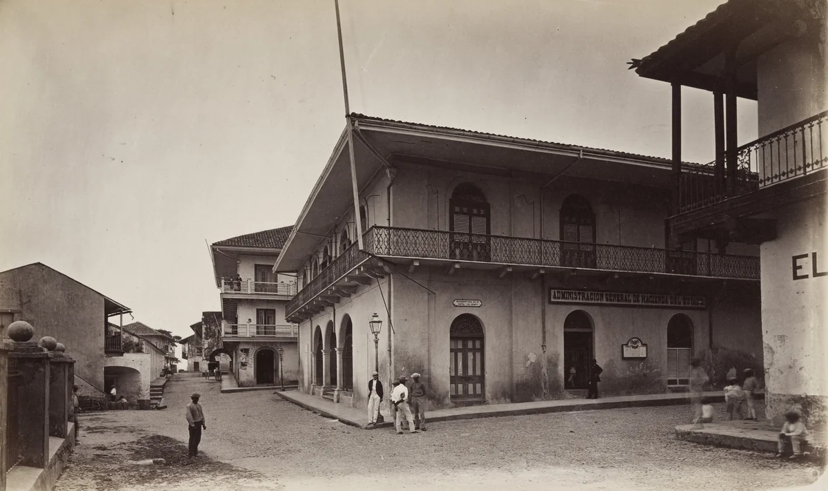 Palace of the President, Panama by Eadweard Muybridge, photograph, 1875