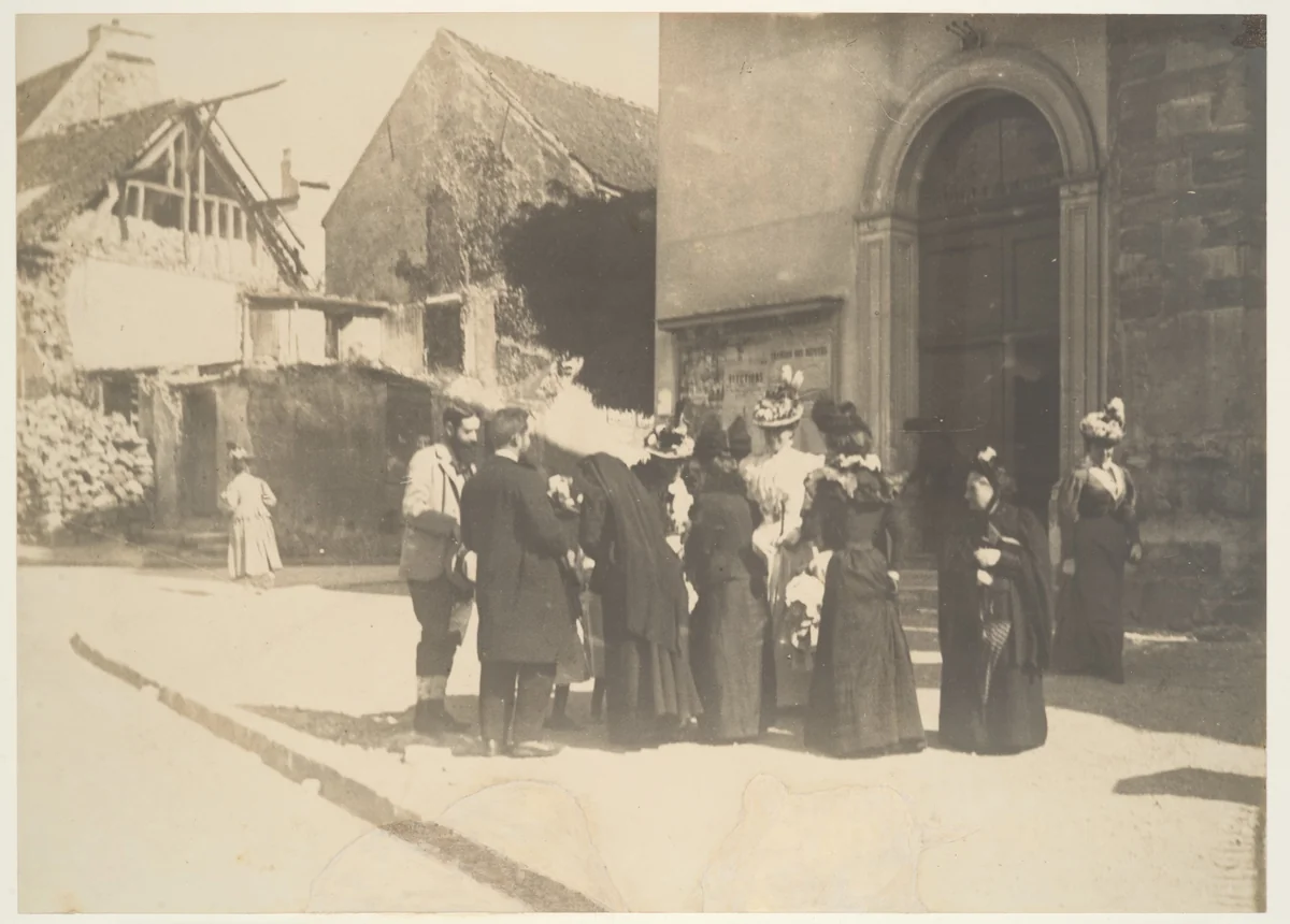 Street Scene, La-Queue-en-Brie (Val-de-Marne) by Edgar Degas, photograph, 1894-1898
