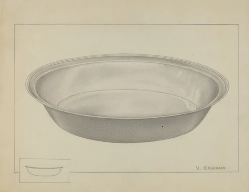 Silver Basin by Vincent Carano, index of american design, 1936