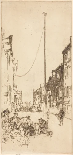 The Venetian Mast by James McNeill Whistler, print, 1879-1880