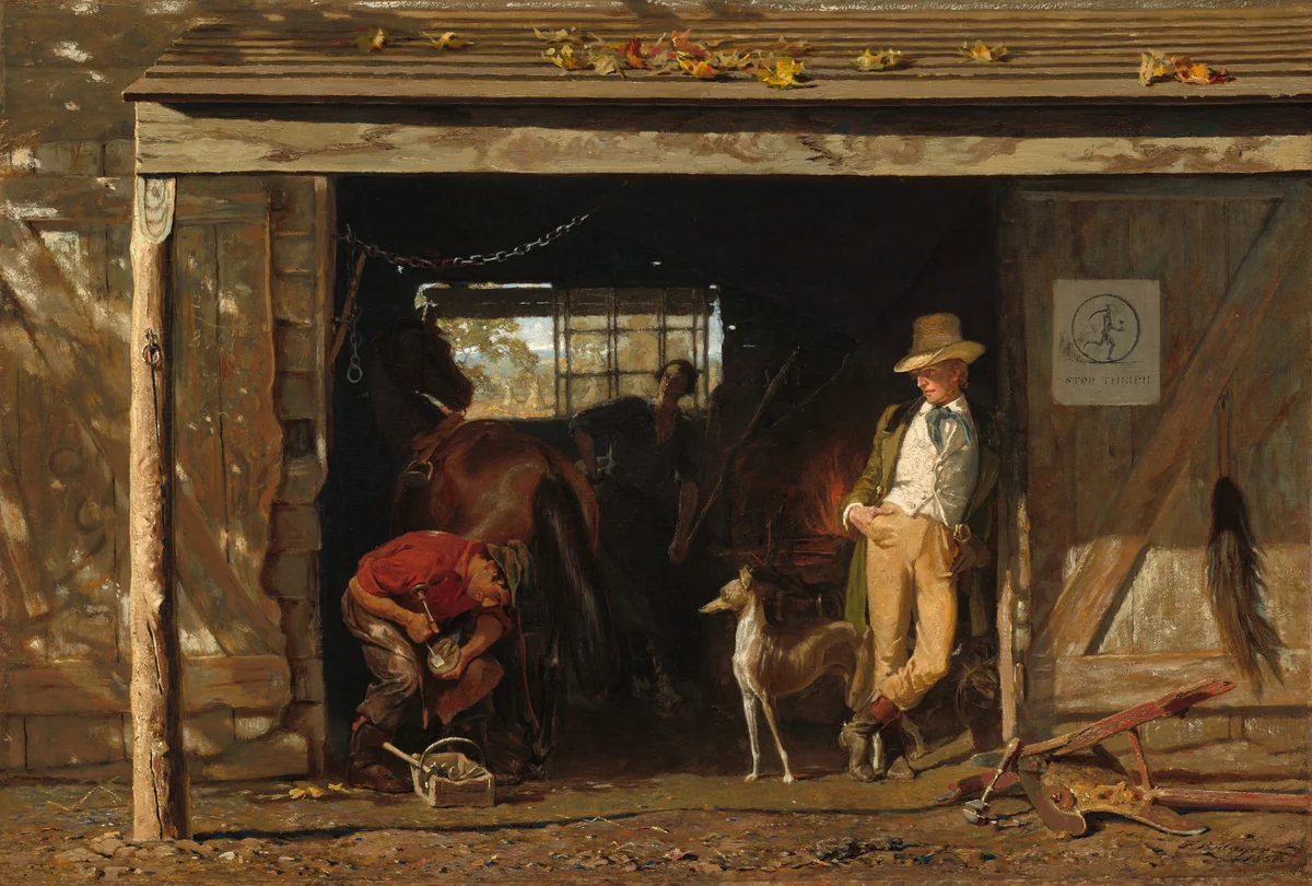 Leisure and Labor by Frank Blackwell Mayer, painting, 1858