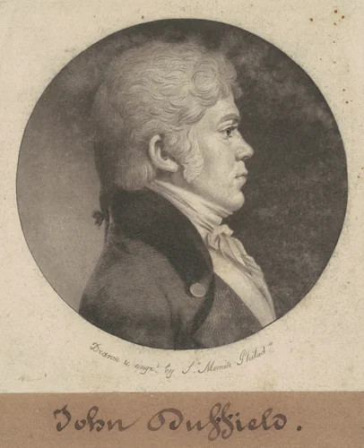 John Duffield by Charles B. J. Févret de Saint-Mémin, print, 1802