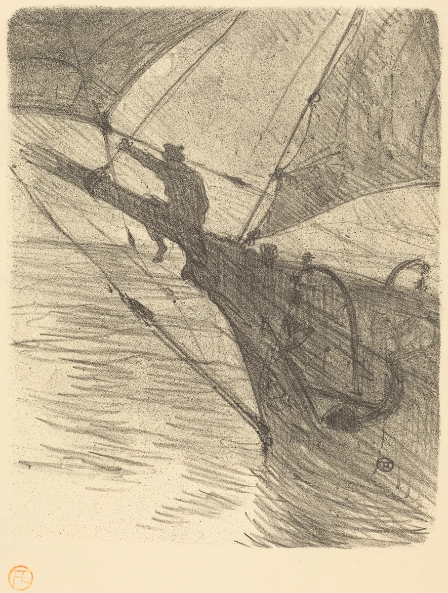 Oceano Nox by Henri de Toulouse-Lautrec, print, 1895