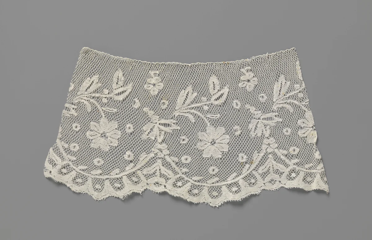 Strook kloskant met gegodroneerde schulpen by anonymous, other, 1875-1899