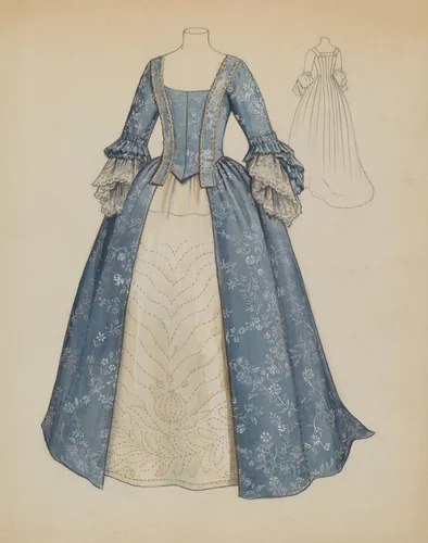 Dress by Jean Peszel, index of american design, 1936