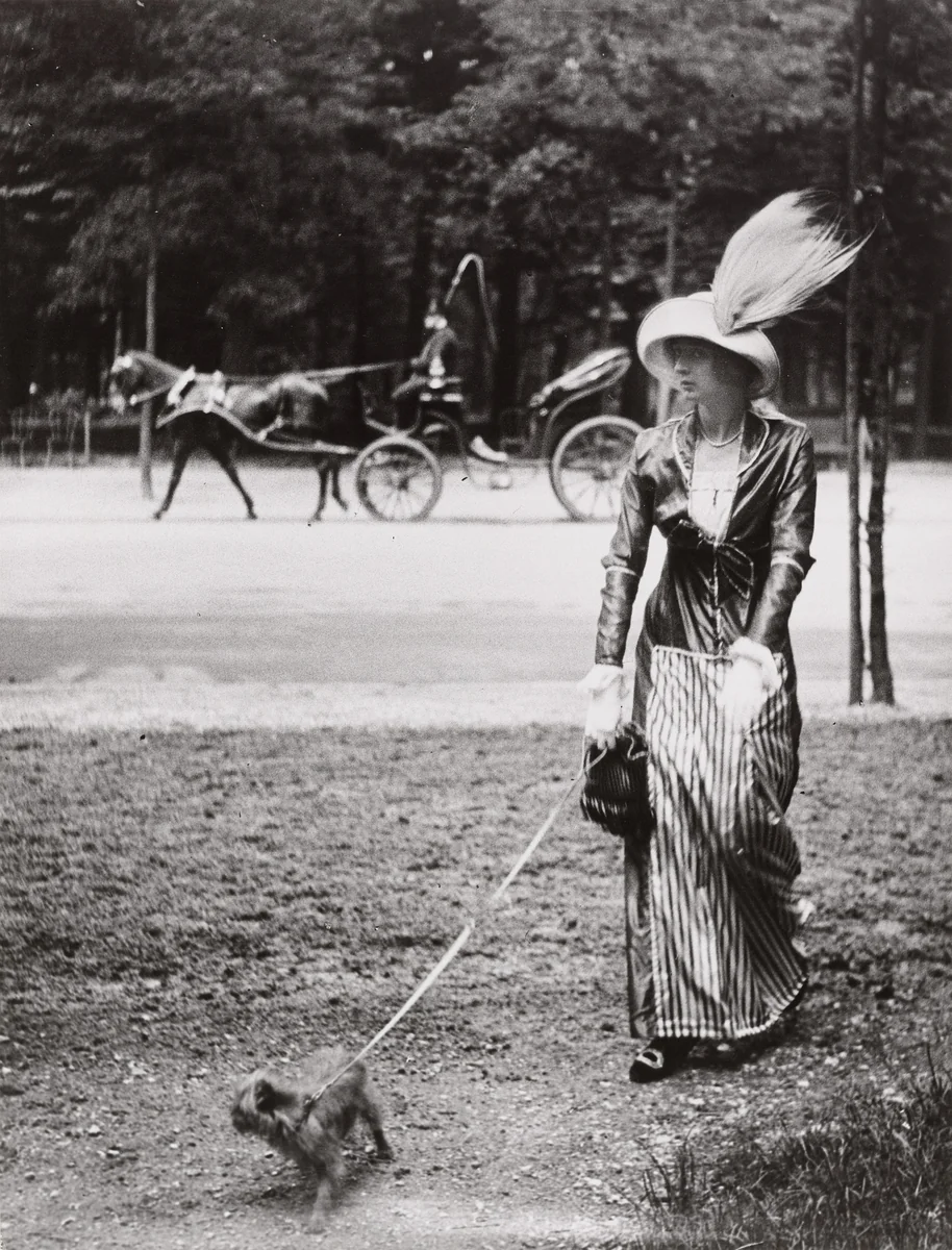 Mary Lancret, Avenue des Acacias, Paris by Jacques-Henri Lartigue, photograph, 1912
