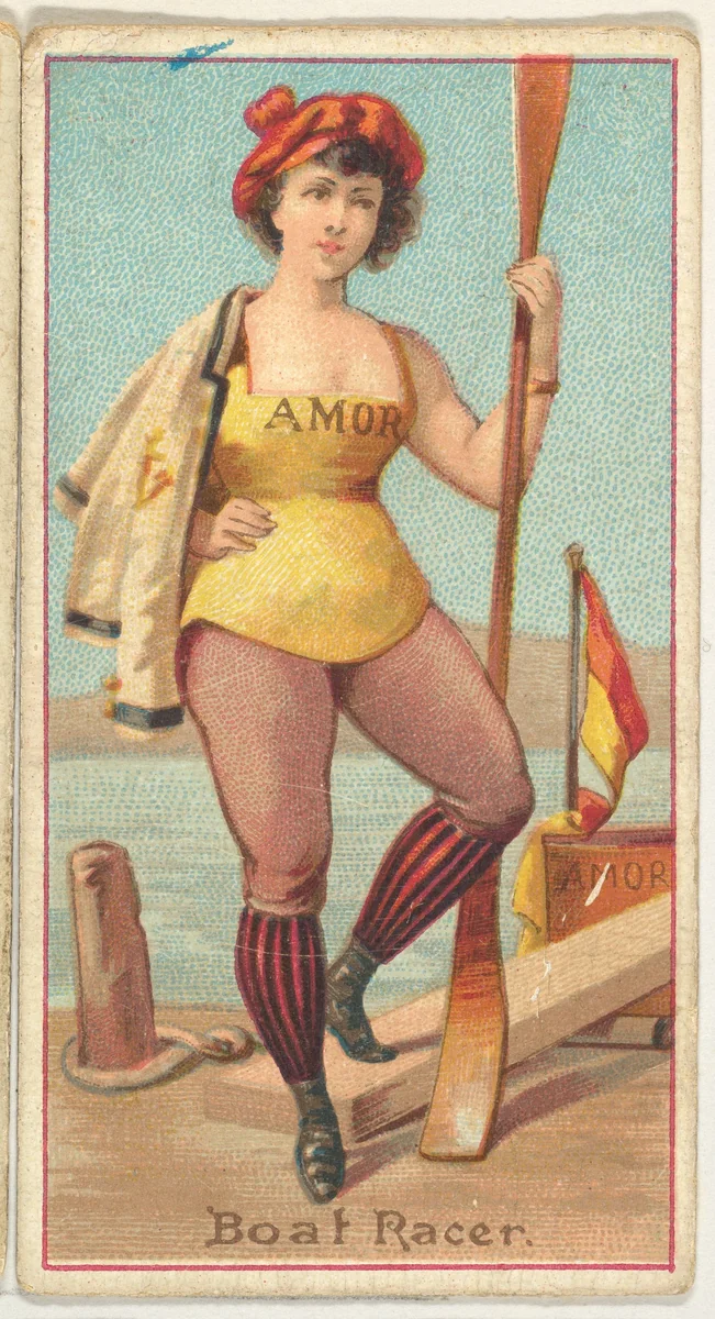 Boat Racer, from the Occupations of Women series (N502) for Frishmuth's Tobacco Company by Frishmuth's Tobacco Company, print, 1889