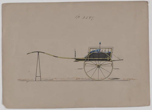 Cart #3589 by Brewster & Co., drawing, 1880
