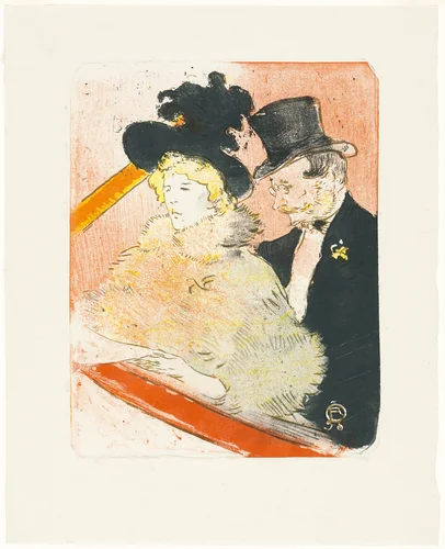 At the Concert by Henri de Toulouse-Lautrec, print, 1896