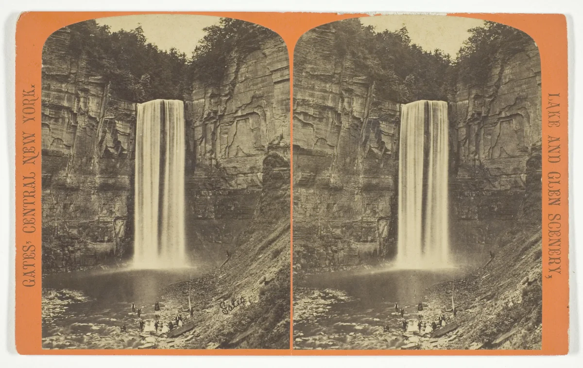 Taughannock Falls!, No. 1 from the series "Cayuga Lake Scenery" by G. F. Gates, photograph, 1860-1899