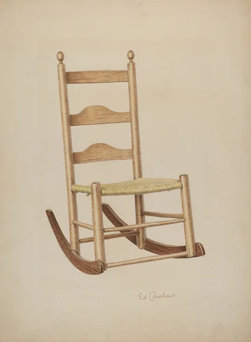 Rocking Chair by Edward Bashaw, index of american design, 1941
