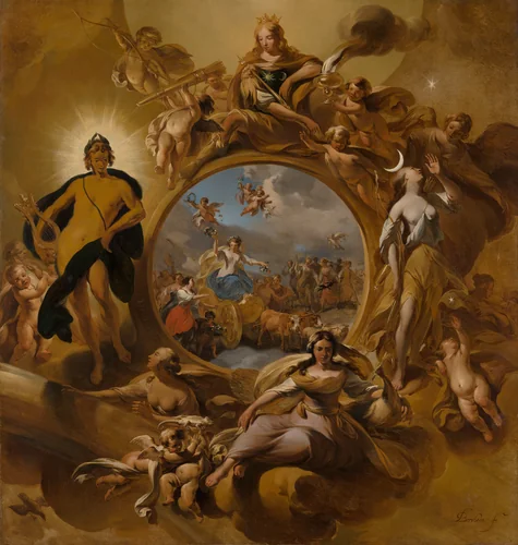 Allegory of Spring by Nicolaes Pietersz Berchem, painting, 1670