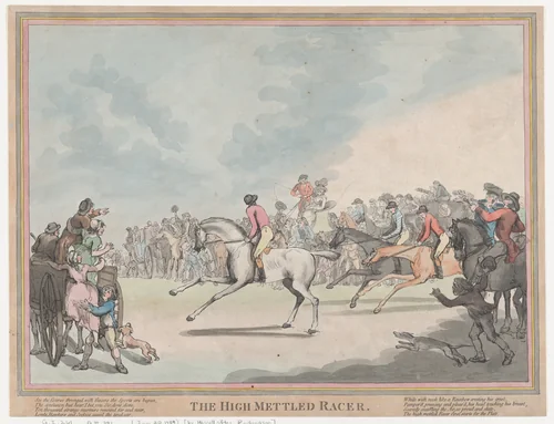 The Race Horse (from The Life of a Racehourse, or The High-Mettled Racer) by John Hassell, print, 1789-1812