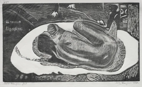 Noa Noa: Manao Yupapau ( Watched by the Spirts of the Dead) by Paul Gauguin, print, 1893-1894
