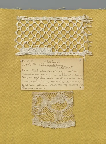 Staal kloskant met grove draad als voorbeeld van een Dieppe-grond by anonymous, other, 1900-1930