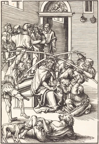Christ Crowned with Thorns by Lucas Cranach, print, 1509