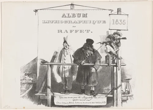 Cover for the Album Lithographique of 1835 by Auguste Raffet, print, 1835