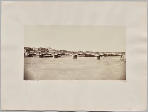 Lyon. Viaduc du Rhône by Édouard Baldus, photograph, 1855-1865