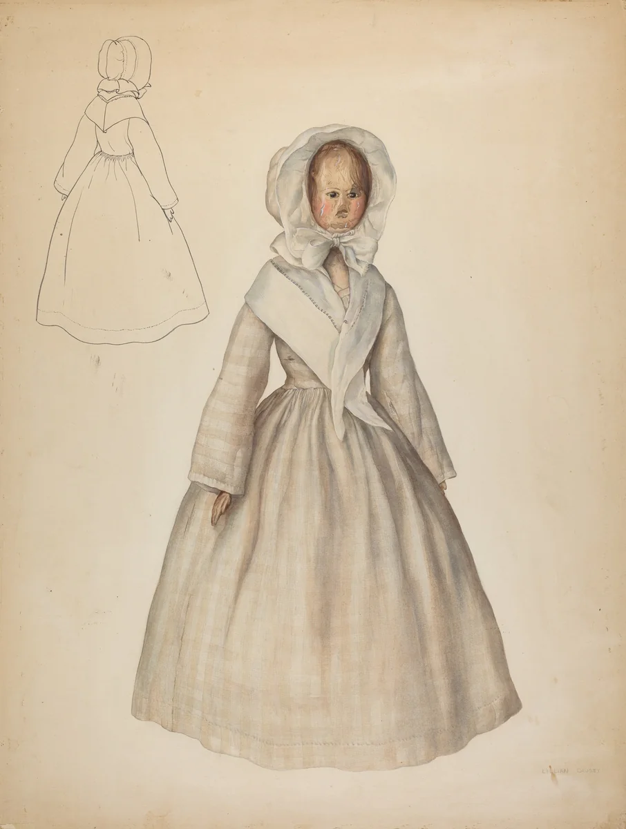Doll by Lillian Causey, index of american design, 1939