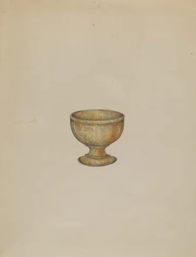 Salt Cup by Henry Meyers, index of american design, 1935-1942