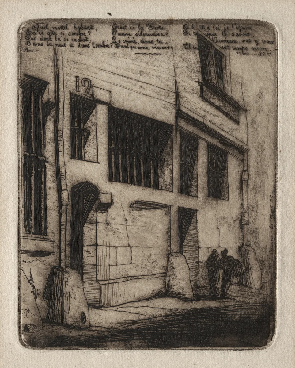 Etchings of Paris: The Street of the Bad Boys by Charles Meryon, print, 1854