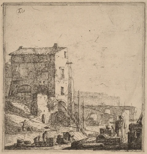 The Oriental Merchant by Thomas Wyck, print, 1616-1677