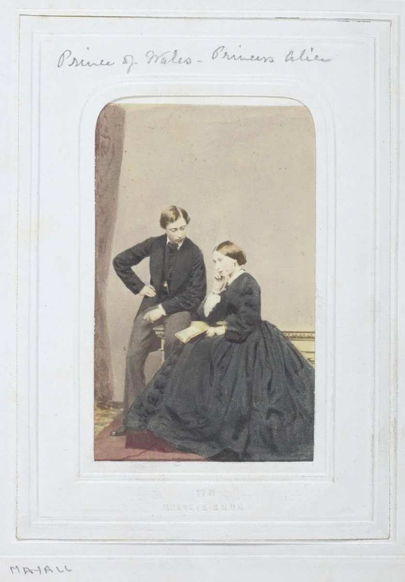 Prince of Wales and Princess Alice by John Jabez Edwin Mayall, photograph, 1860-1869