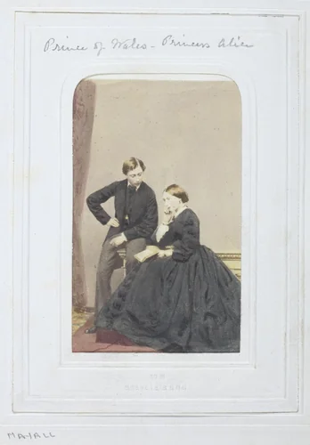Prince of Wales and Princess Alice by John Jabez Edwin Mayall, photograph, 1860-1869