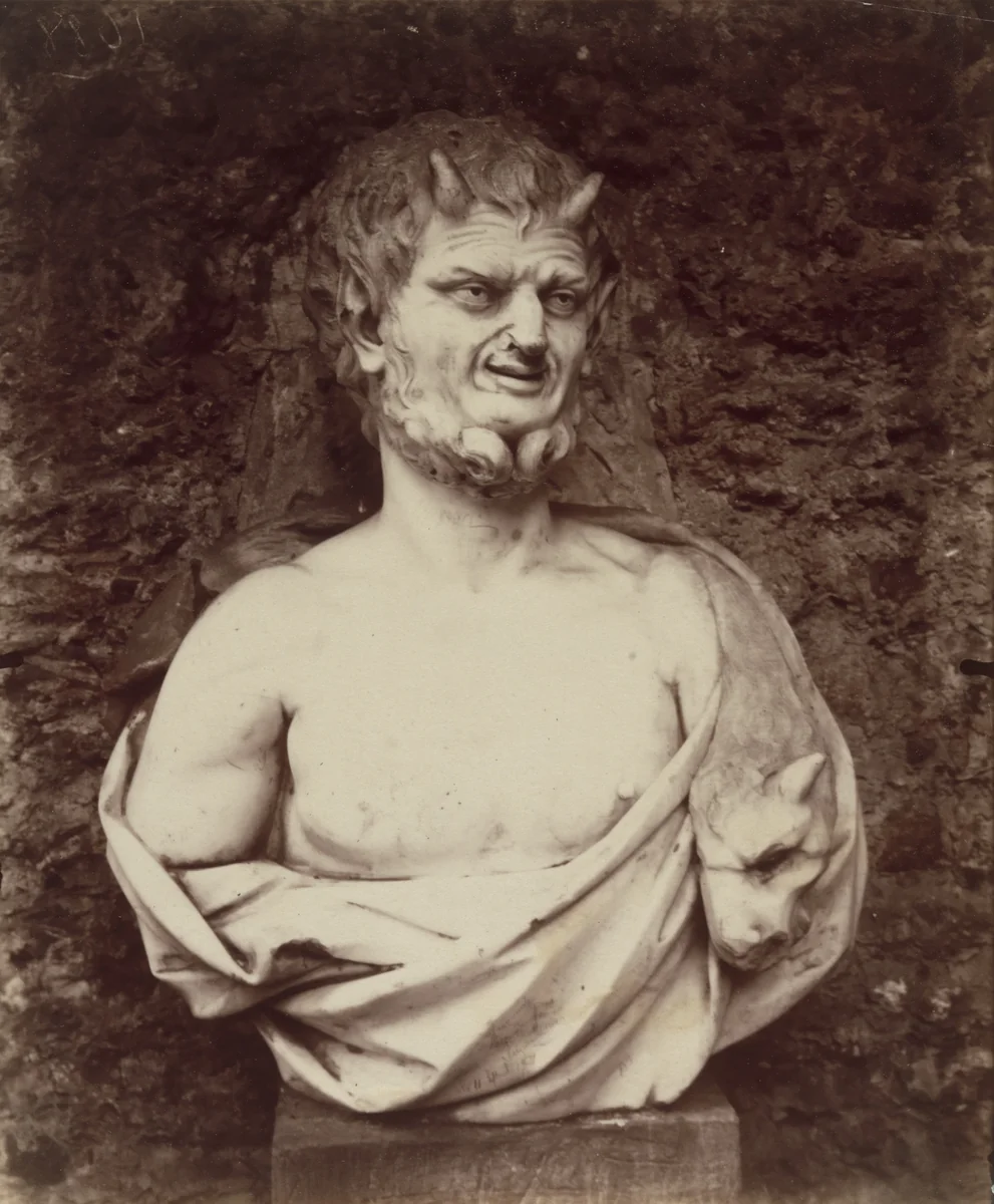 Petit Trianon -- Faune by Eugène Atget, photograph, 1921