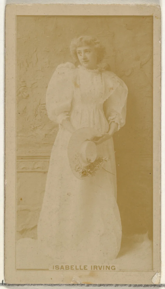 Isabelle Irving, from the Actors and Actresses series (N145-8) issued by Duke Sons & Co. to promote Duke Cigarettes by W. Duke, Sons & Co., photograph, 1890-1895