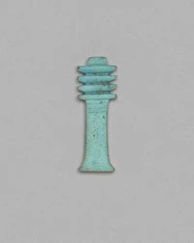 Amulet of a Djed Column by Egyptian, metalwork, -664--332