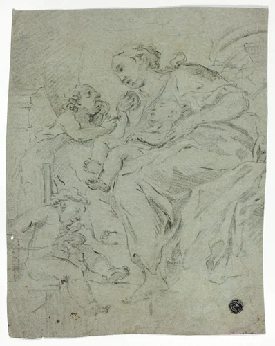 Madonna and Child by Unknown Artist, drawing, 1700-1799