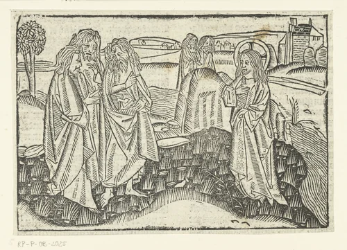 Christus kiest zijn eerste discipelen by Unknown, print, 1480-1500