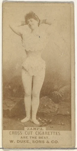 Zampa, from the Actors and Actresses series (N145-3) issued by Duke Sons & Co. to promote Cross Cut Cigarettes by W. Duke, Sons & Co., photograph, 1880-1889