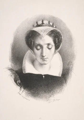 Mary Stuart, Queen of Scots by Francesco Hayez, print, 1822-1832