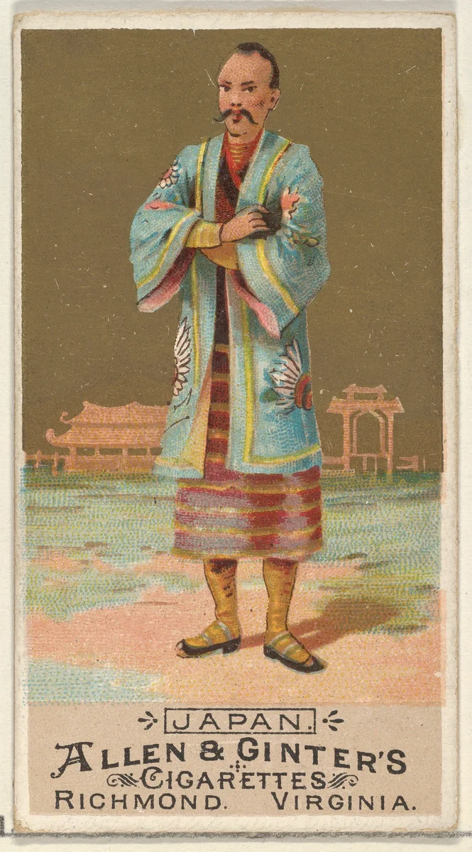 Japan, from the Natives in Costume series (N16) for Allen & Ginter Cigarettes Brands by Allen & Ginter, print, 1886