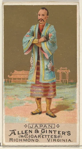 Japan, from the Natives in Costume series (N16) for Allen & Ginter Cigarettes Brands by Allen & Ginter, print, 1886