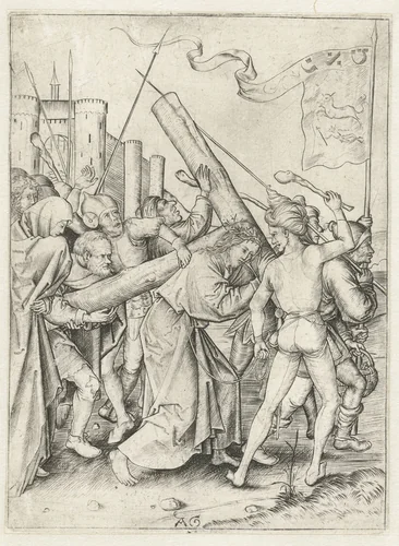 Kruisdraging by Unknown, print, 1475-1500