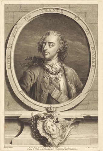 Louis XV, King of France by Antoine Benoist
Nicholas Blakey
Jakob Christoffel Le Blon, print, 1741